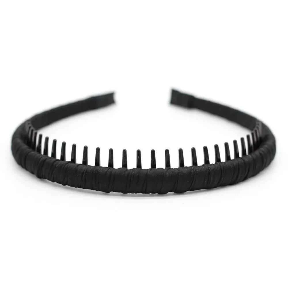 Non Slip Women's Hairband Plastic Cloth Daily Use Spa Party Yoga Accessory